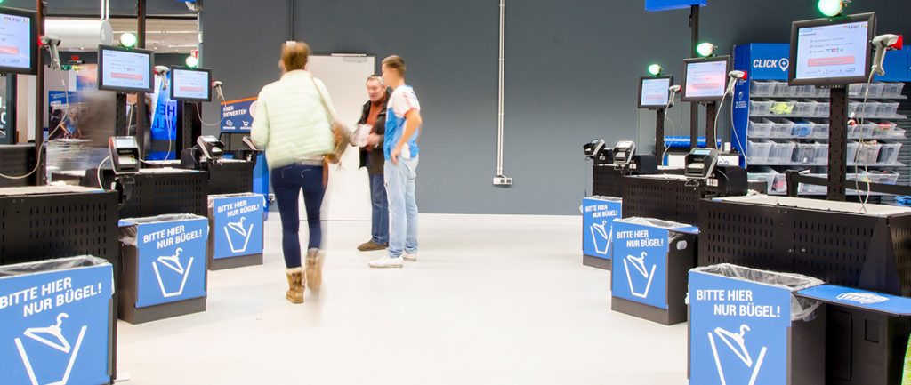 RFID at POS decathlon